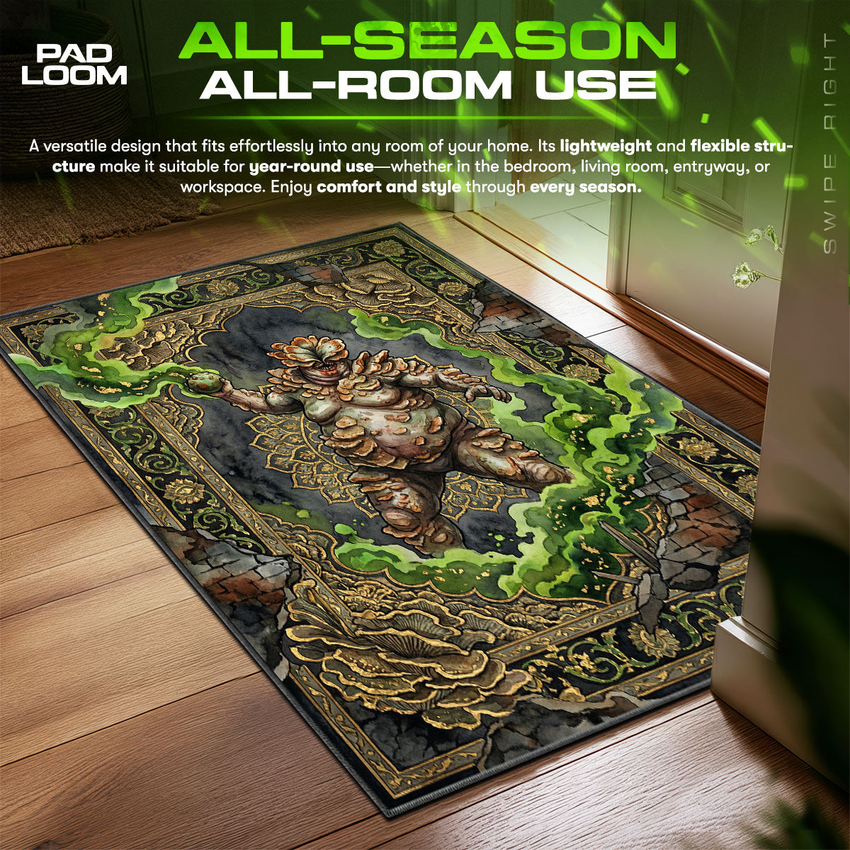 Bloater Spore Cloud Rug - The Last of Us Chair Mat