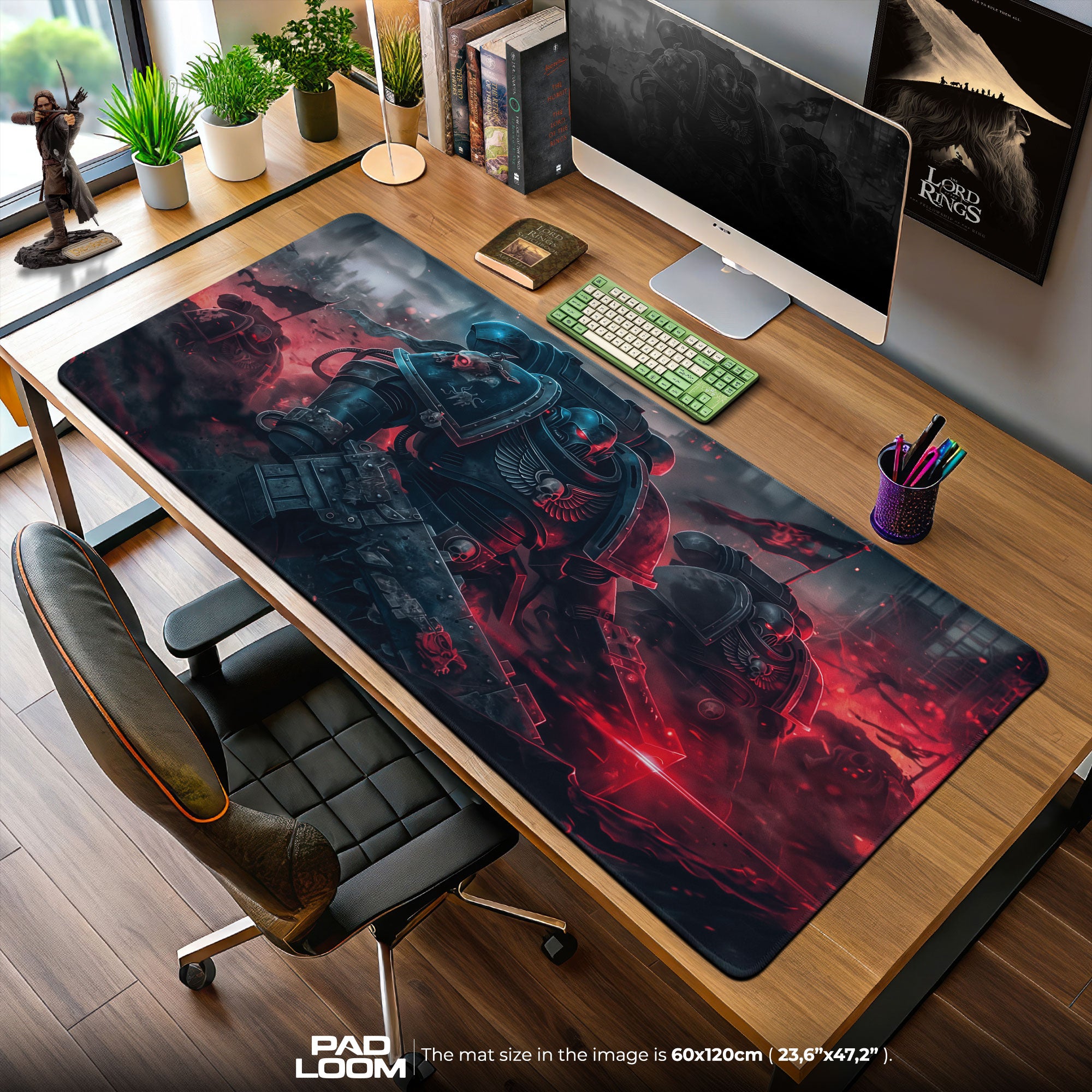 Blood Angels Assault Mouse Pad, Warhammer 40K Gaming Desk Mat