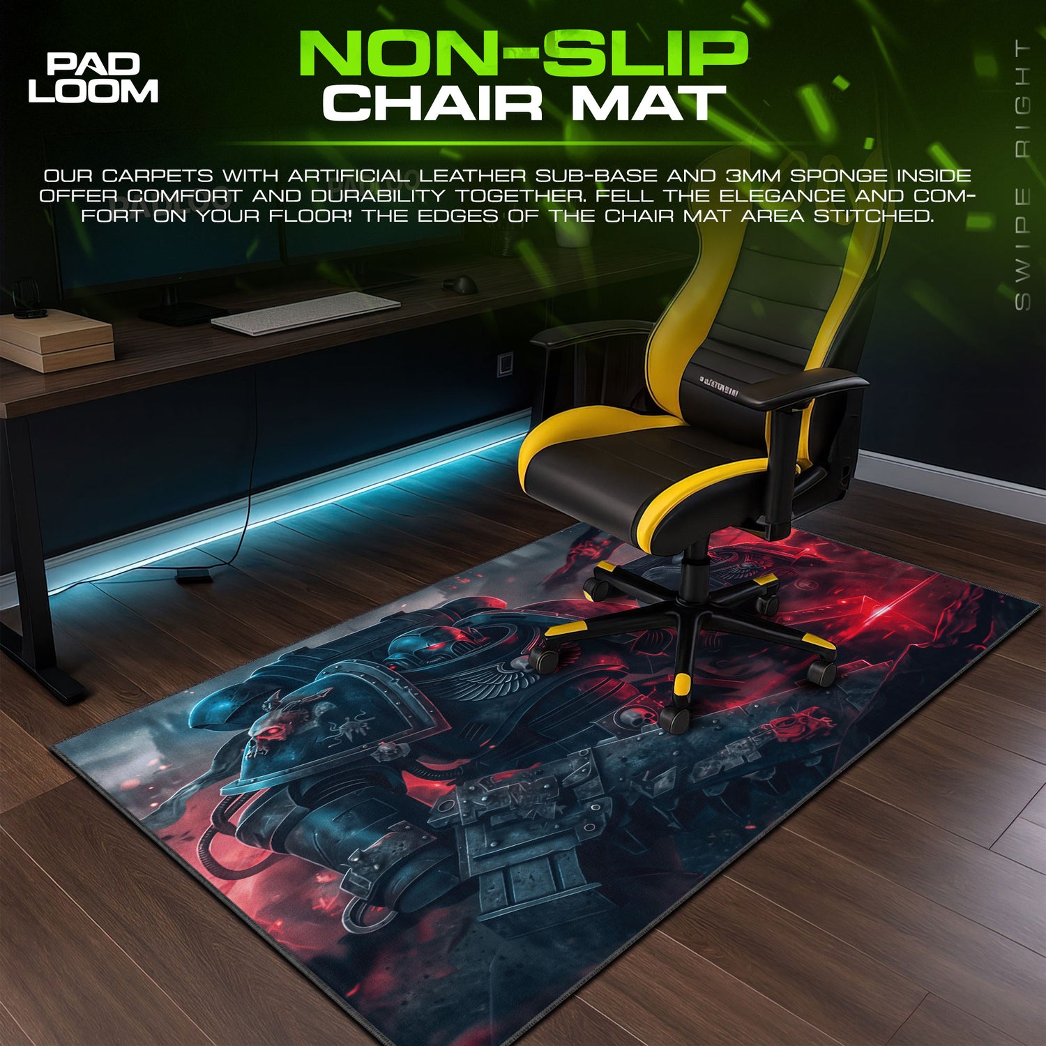 Blood Angels Assault Mouse Pad, Warhammer 40K Gaming Desk Mat