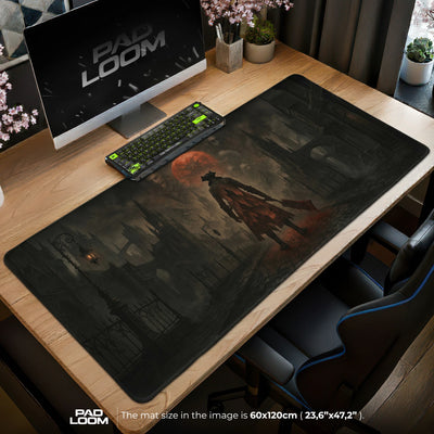 Bloodborne Blood Moon Mouse Pad - Bloodborne Desk Mat