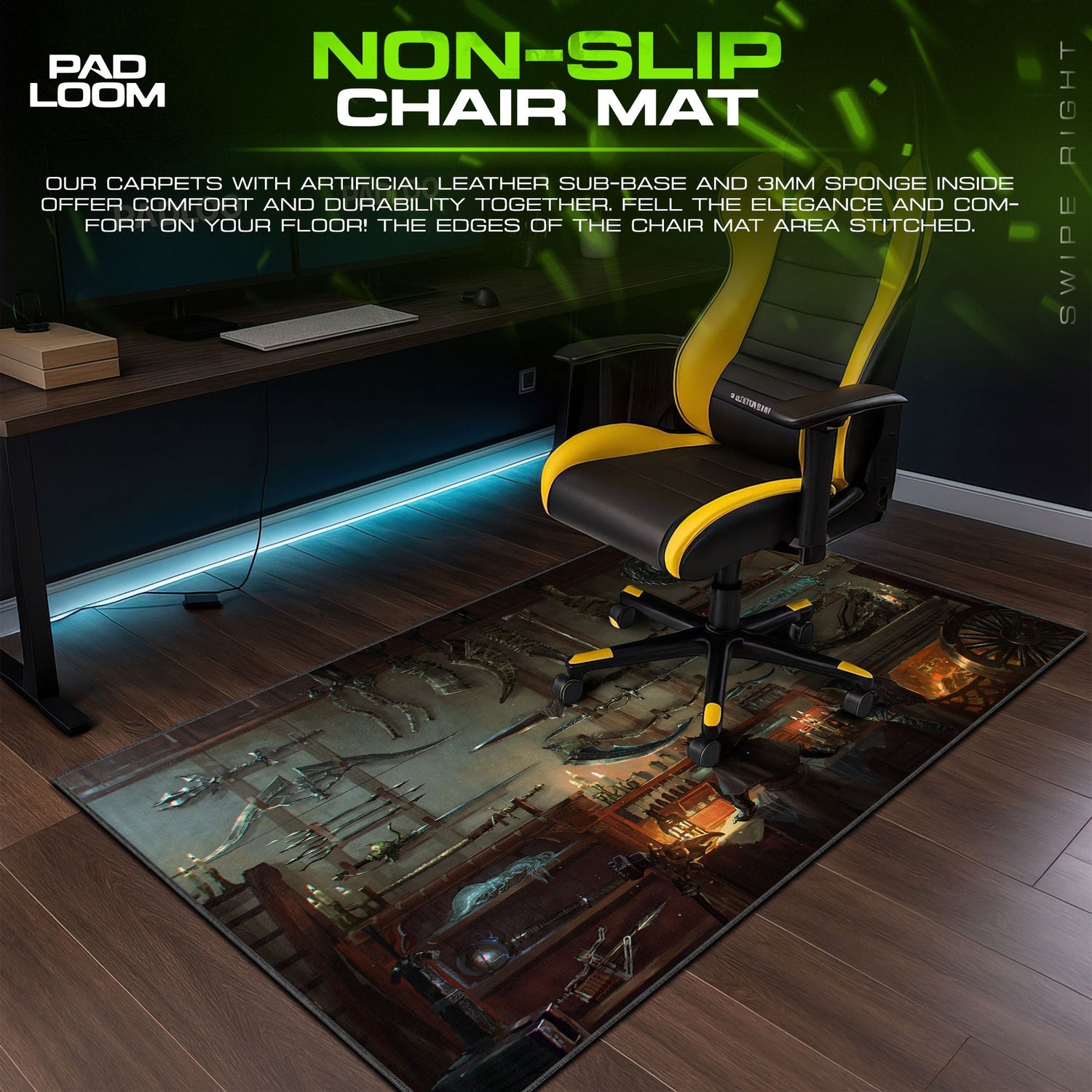 Bloodborne Mouse Pad, Hunter’s Armory Game Desk Mat Padloom