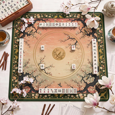 Blossom Sunset Mahjong-Matte - Mah-Jongg Tischmatte