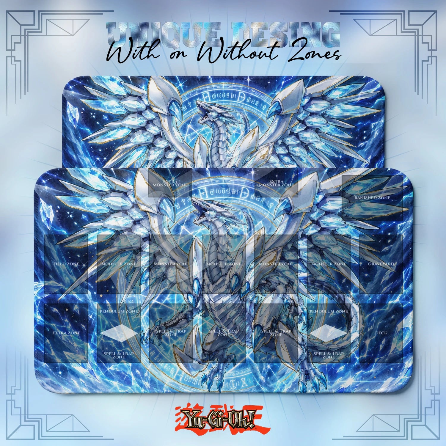 Blue-Eyes Alternative Crystal Playmat - Yugioh