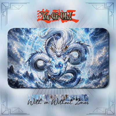 Blue-Eyes Celestial Playmat - Yugioh TCG Mat