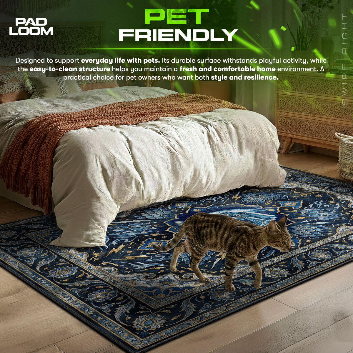 Blue-Eyes White Dragon Storm Rug - Yu-Gi-Oh! Chair Mat