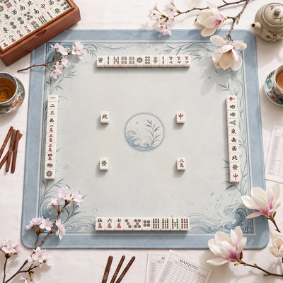 Blue Wave Chinoiserie Mahjong-Matte - Mahjong