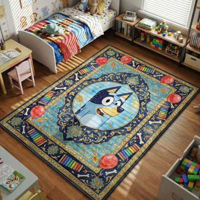 Bluey Balloon Play Rug - Kids Floor Mat