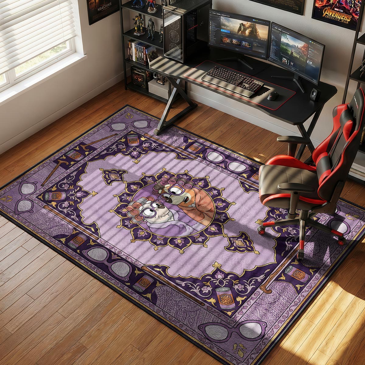 Bluey Grannies Janet Rita Kids Floor rug — main product view