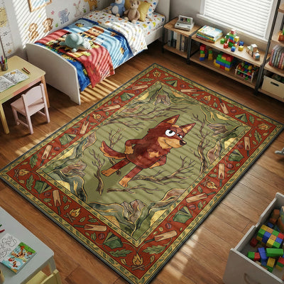 Bluey Rusty Camping Rug - Kids Floor Mat