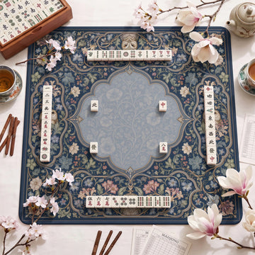 Blush Ragdoll Mahjong Mat – neoprene mah jongg table mat