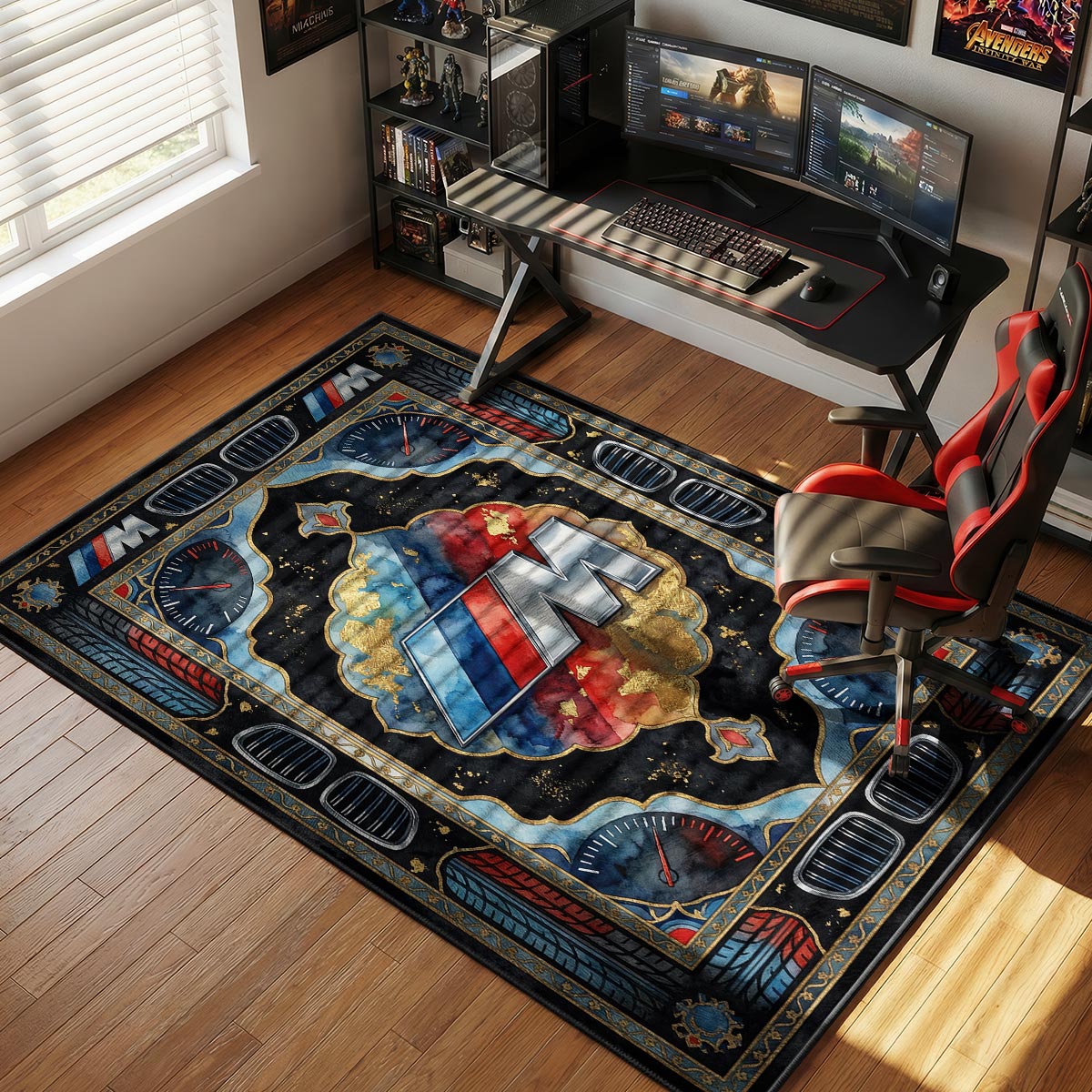 BMW M Logo Motorsport Floor rug — main product view