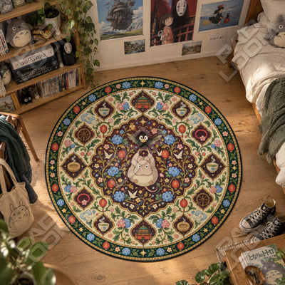 Boh Mouse Medallion Round Rug - Studio Ghibli Chair Mat