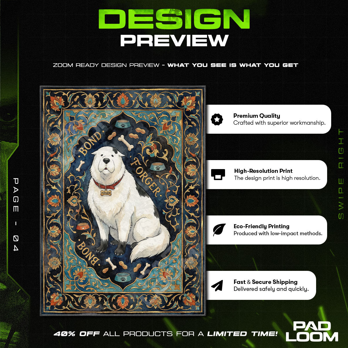 Bond Forger Sitting Rug - Spy x Family Chair Mat