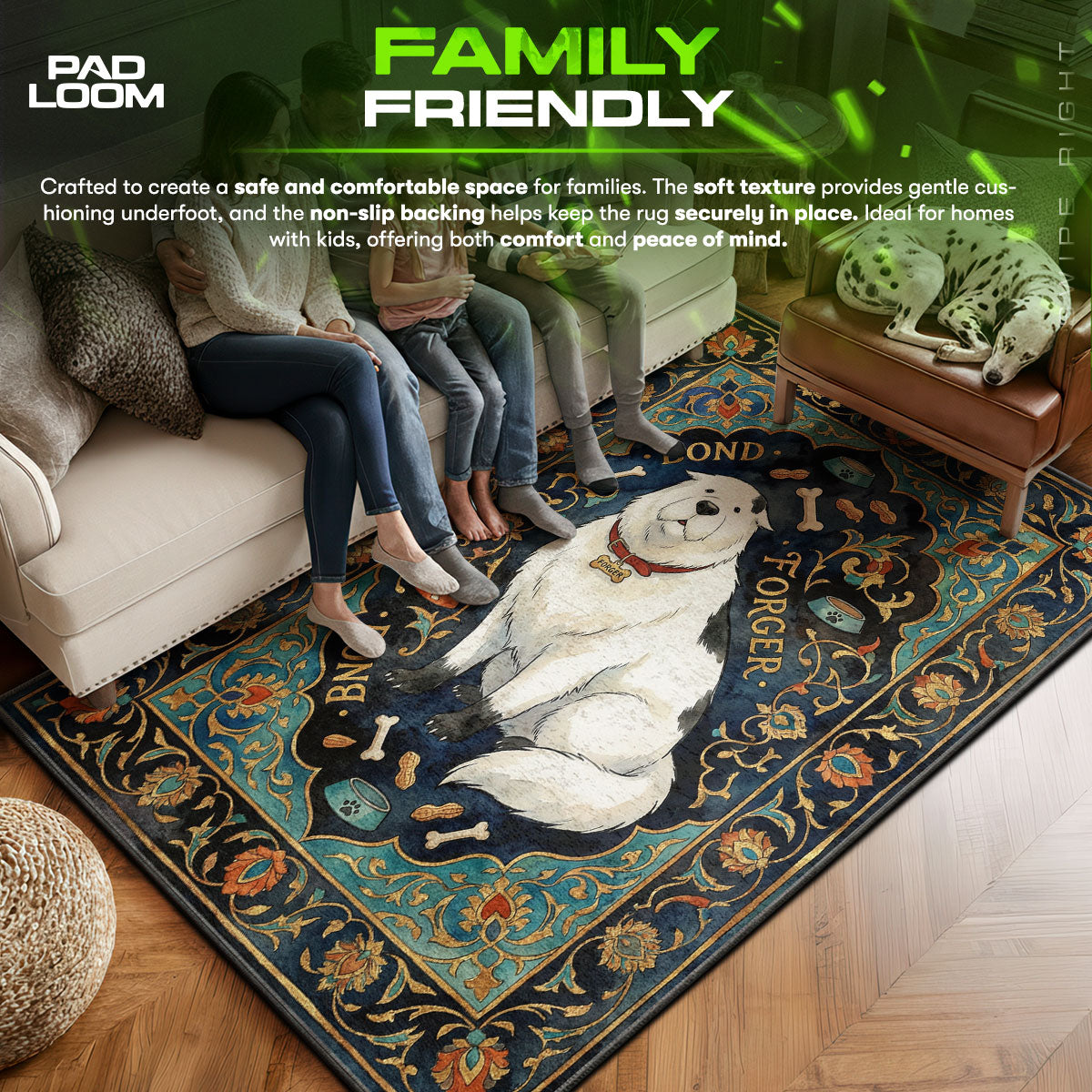 Bond Forger Sitting Rug - Spy x Family Chair Mat