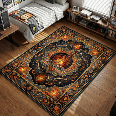 Bonfire Lit Sanctuary Rug - Dark Souls Chair Mat