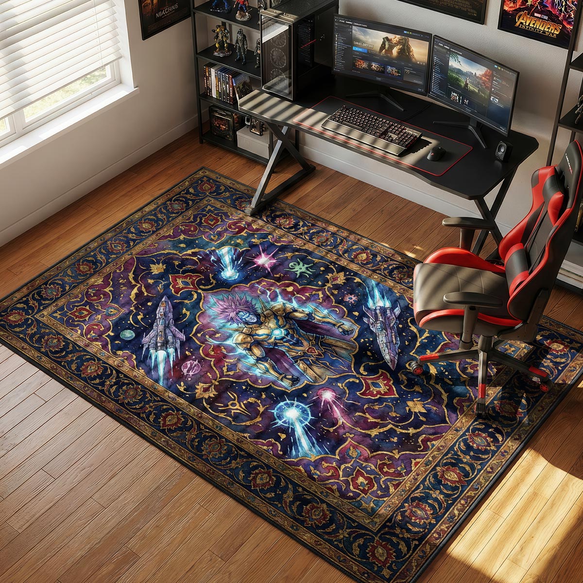 Boros Cosmic Emperor One Punch Man Chair rug — main product view