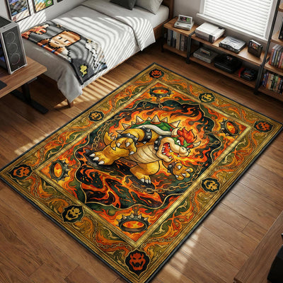 Bowser Inferno Atem Teppich - Super Mario Stuhlmatte