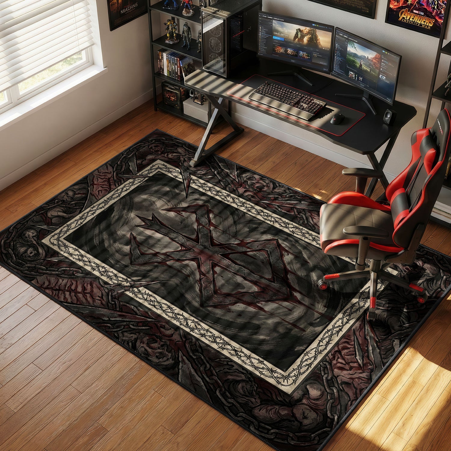 Brand Sacrifice Cursed Symbol Berserk Chair rug — main product view