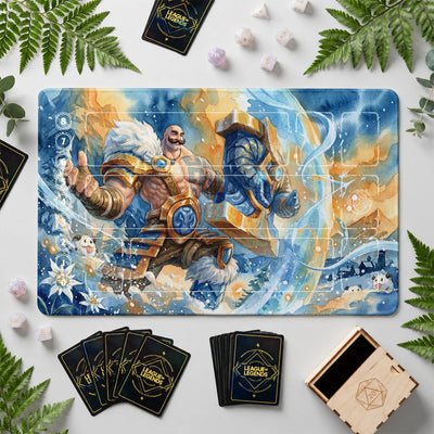 Braum Freljord Playmat - LoL Riftbound TCG Mat