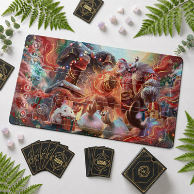 Braum Santa Playmat - LoL Riftbound TCG Mat