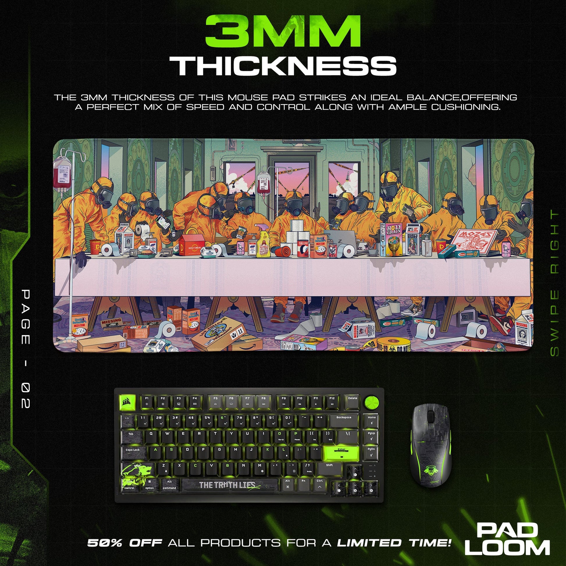 Breaking Lab Mouse Pad - Crime Lab Gaming Mouse Pad Padloom