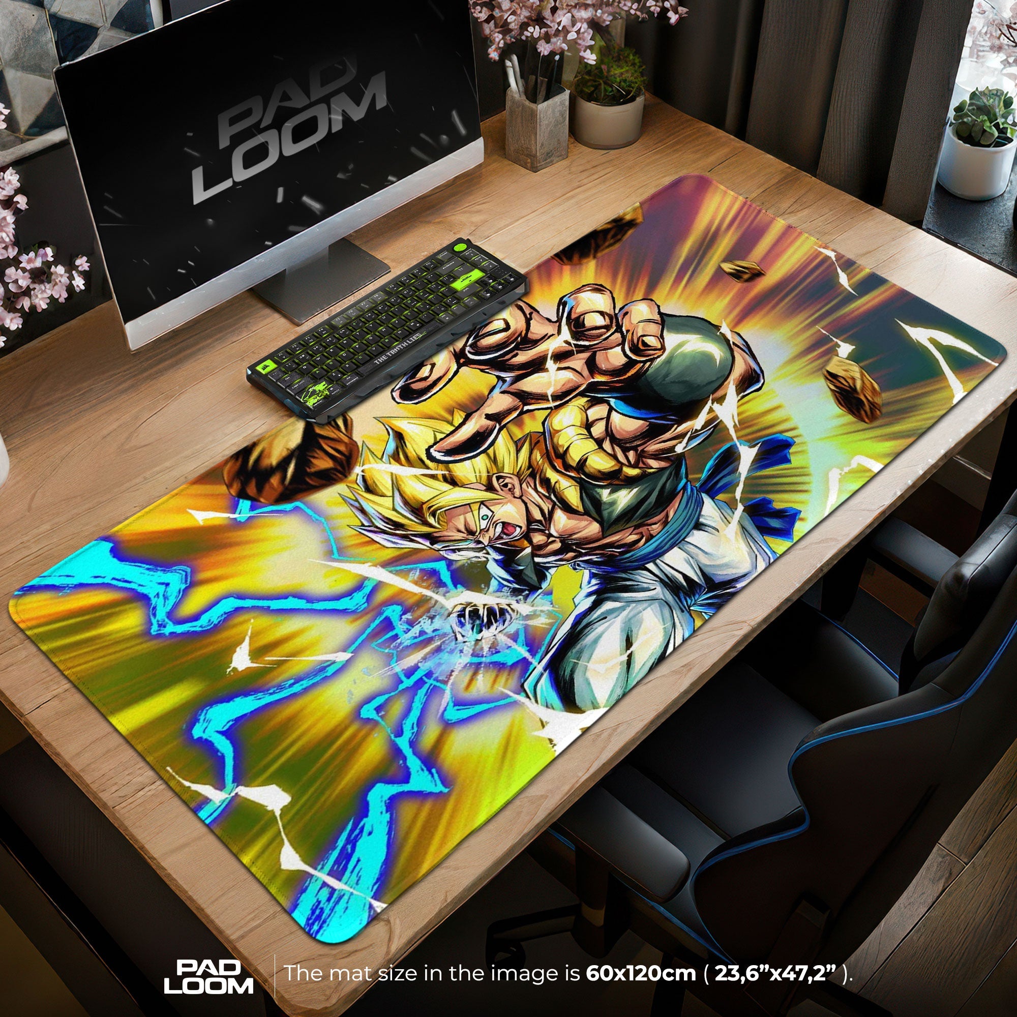 Broly Super Saiyan Mouse Pad - Energy Burst Anime Desk Mat Padloom