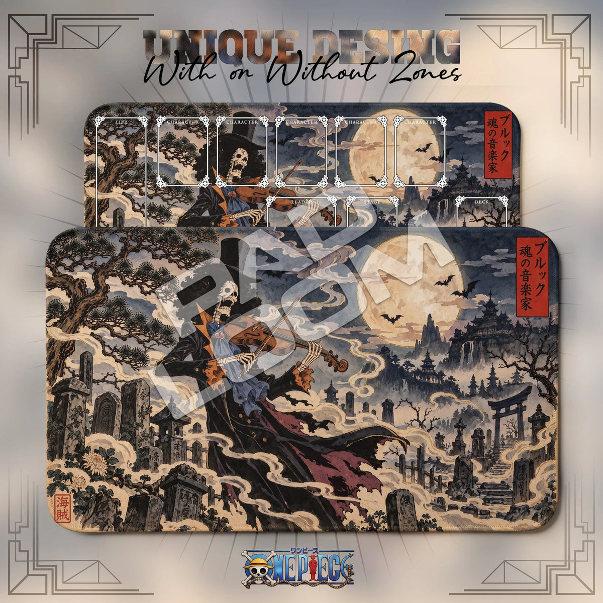 Brook Moonlit Playmat - One Piece TCG Mat