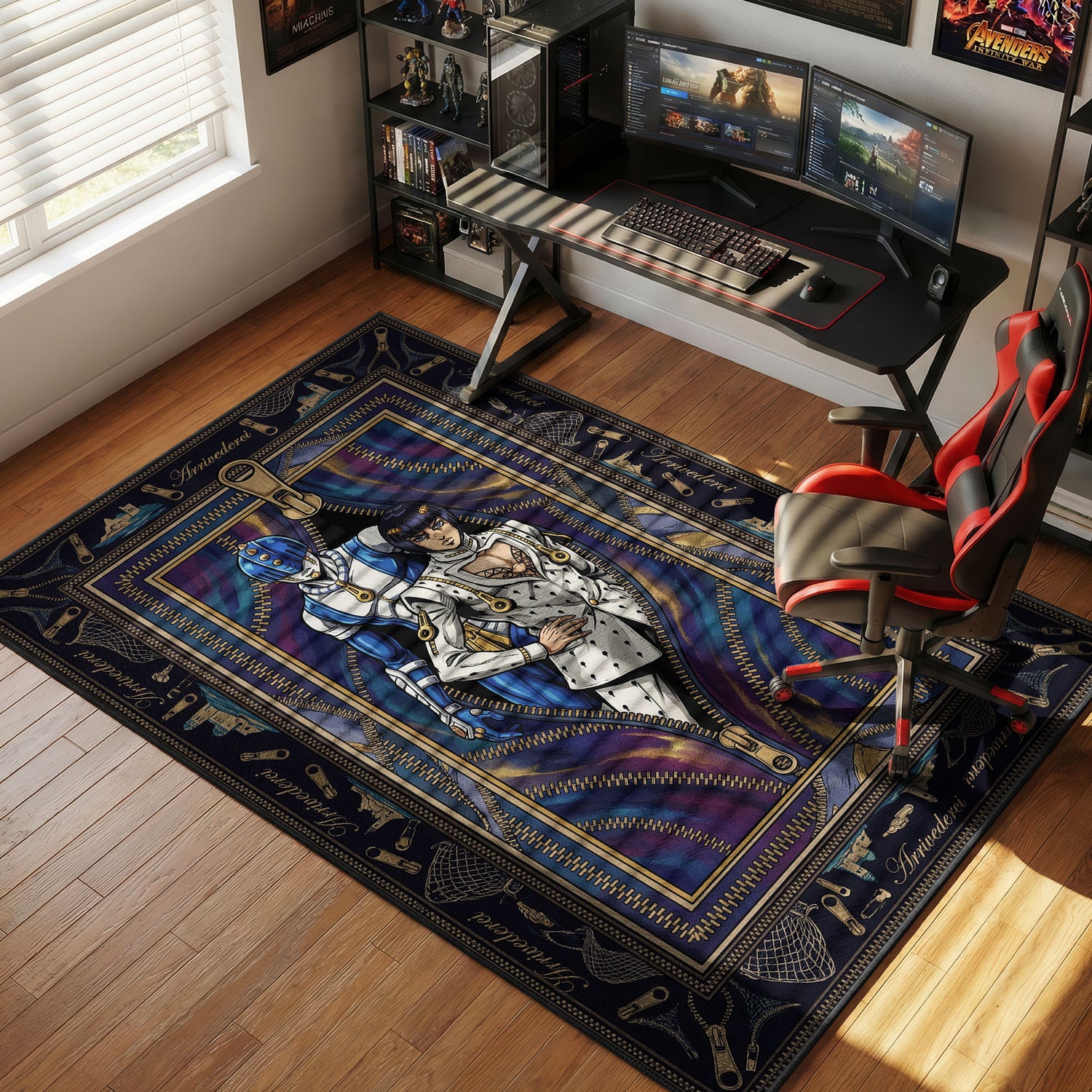 Bruno Bucciarati Sticky Fingers JoJo's Chair rug — main product view