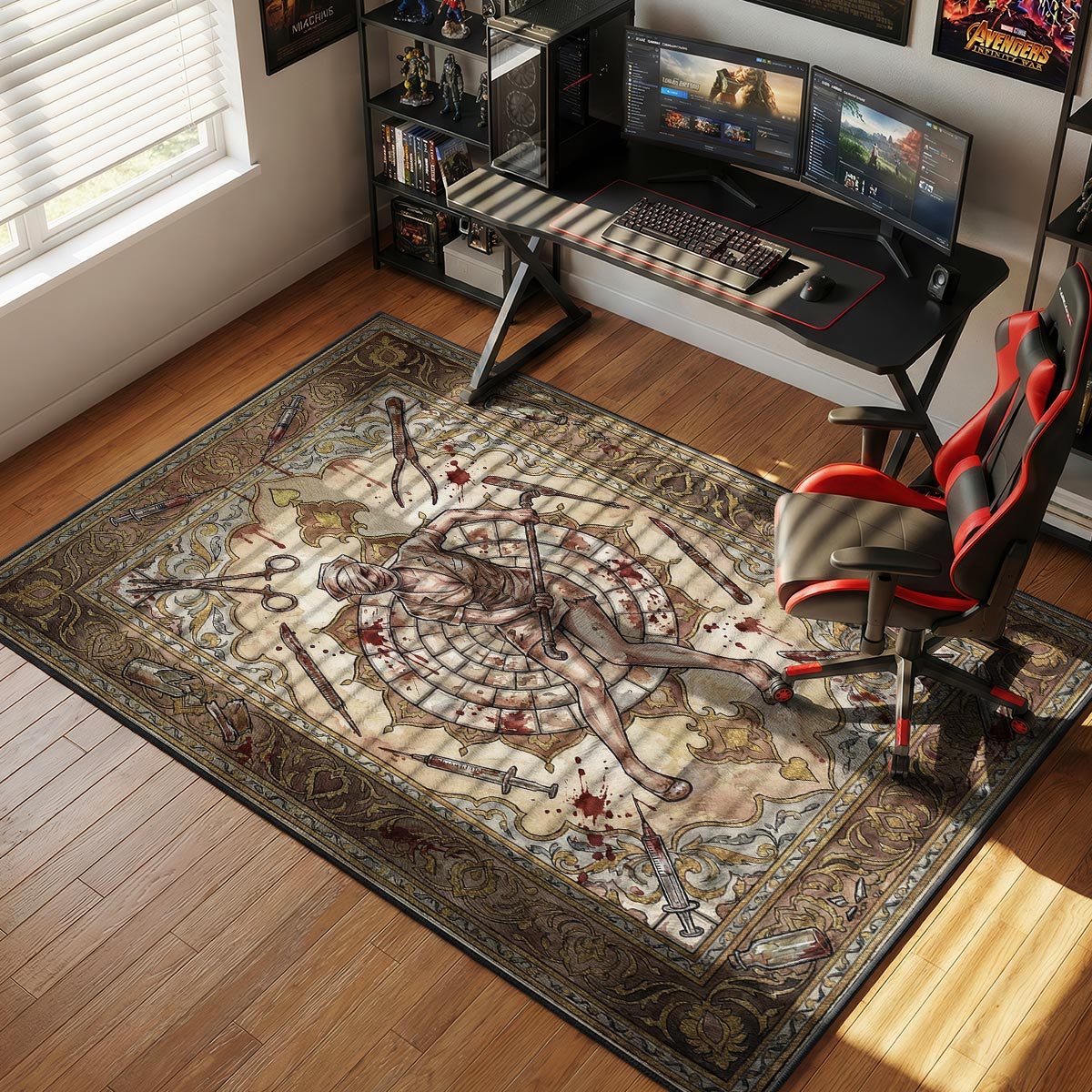 Bubble Head Nurse Rusty Silent Hill Chair rug — main product view