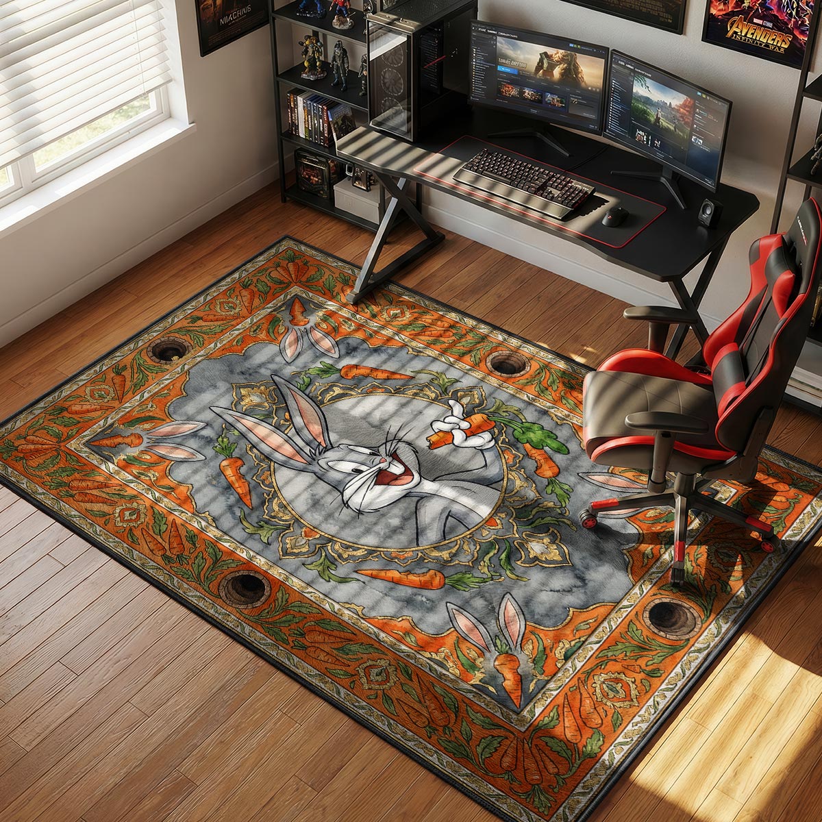 Bugs Bunny Carrot Garden Kids rug — main product view