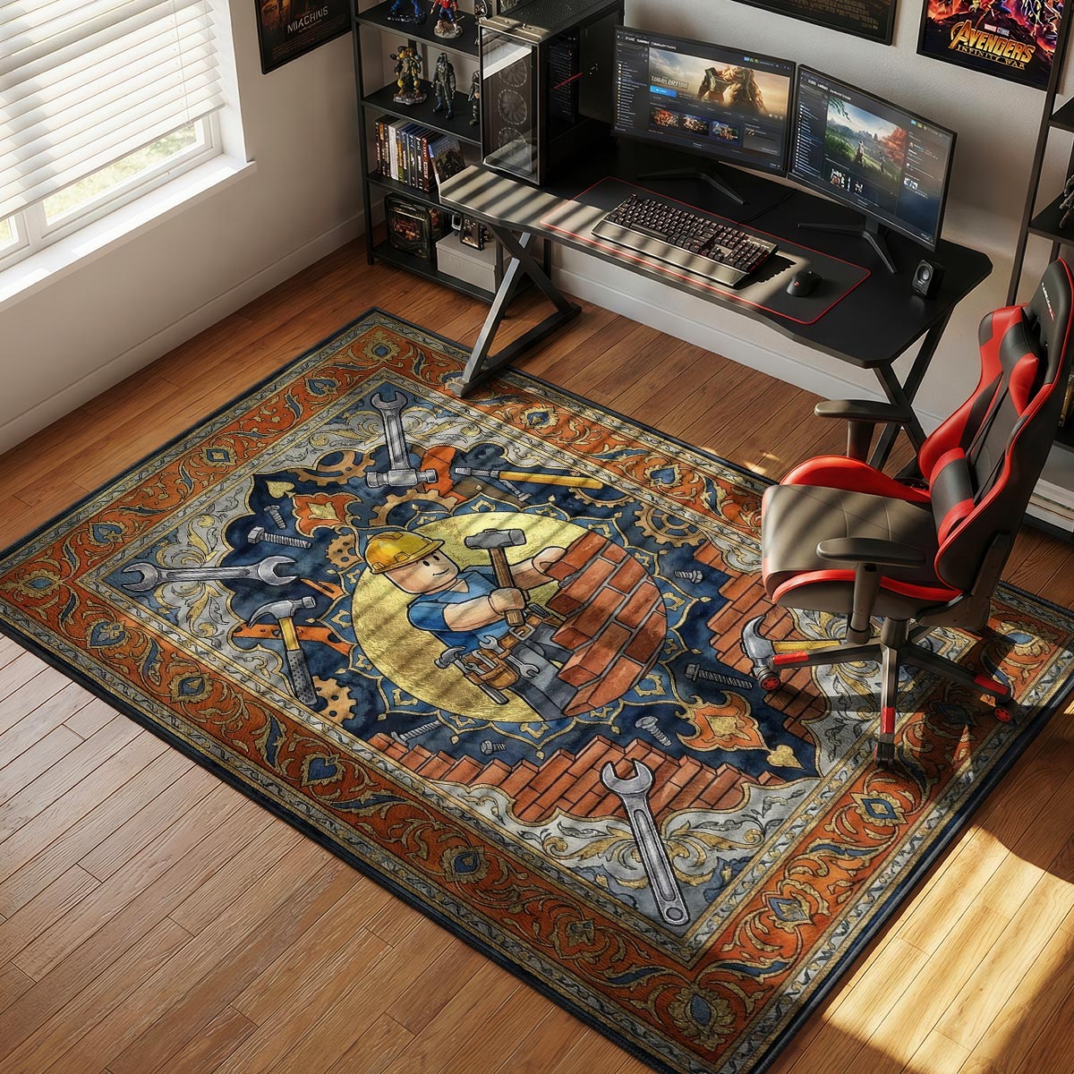 Builder Tycoon Mosaic Rug - Roblox Chair Mat