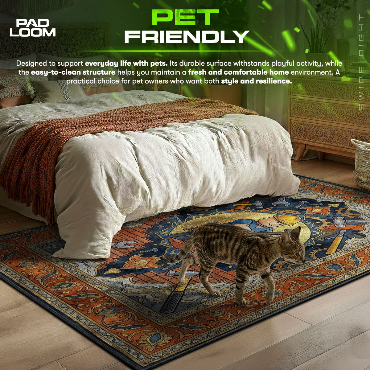 Builder Tycoon Mosaic Rug - Roblox Chair Mat