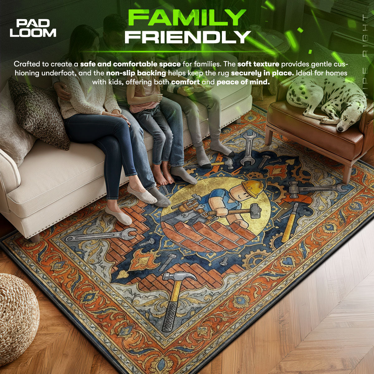 Builder Tycoon Mosaic Rug - Roblox Chair Mat