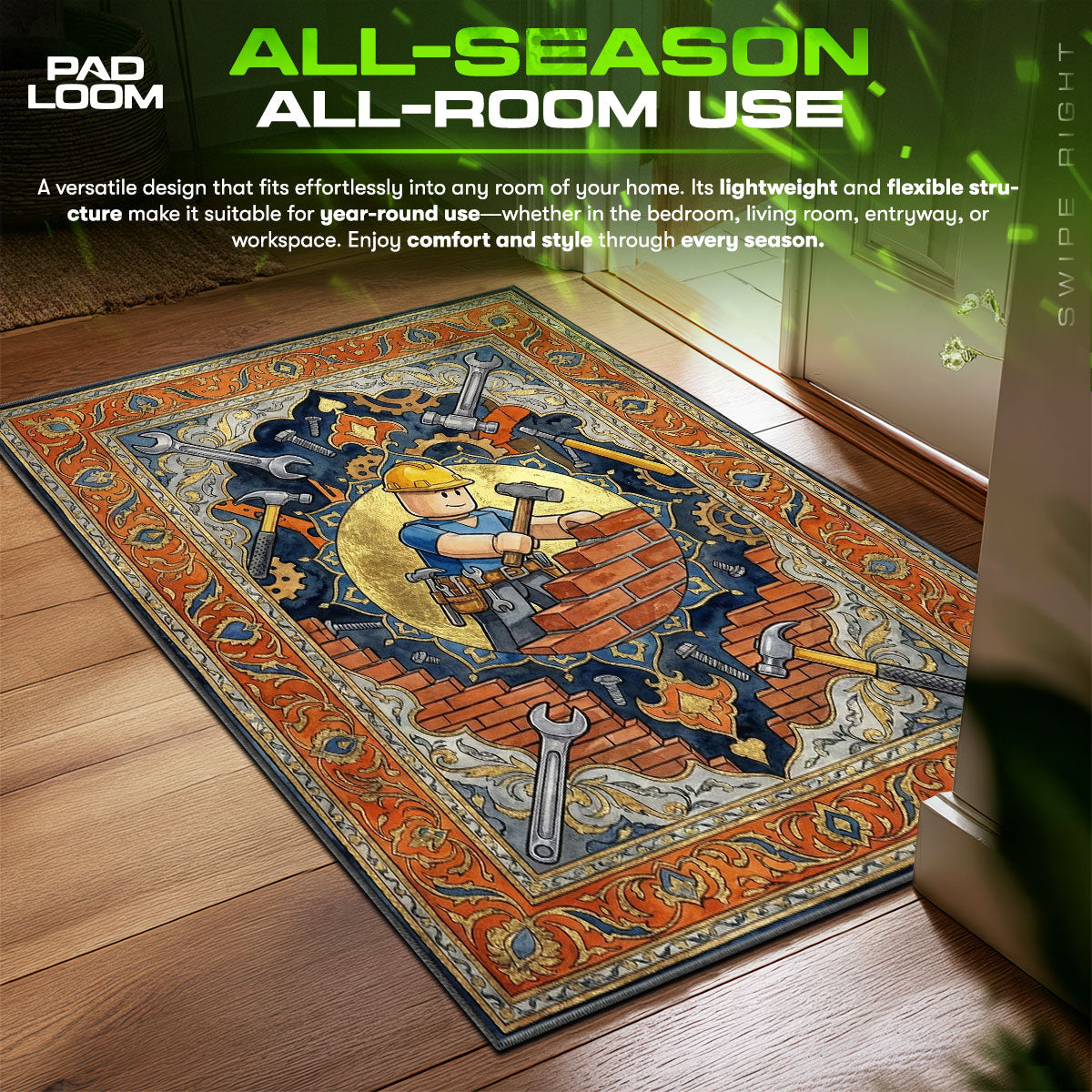 Builder Tycoon Mosaic Rug - Roblox Chair Mat