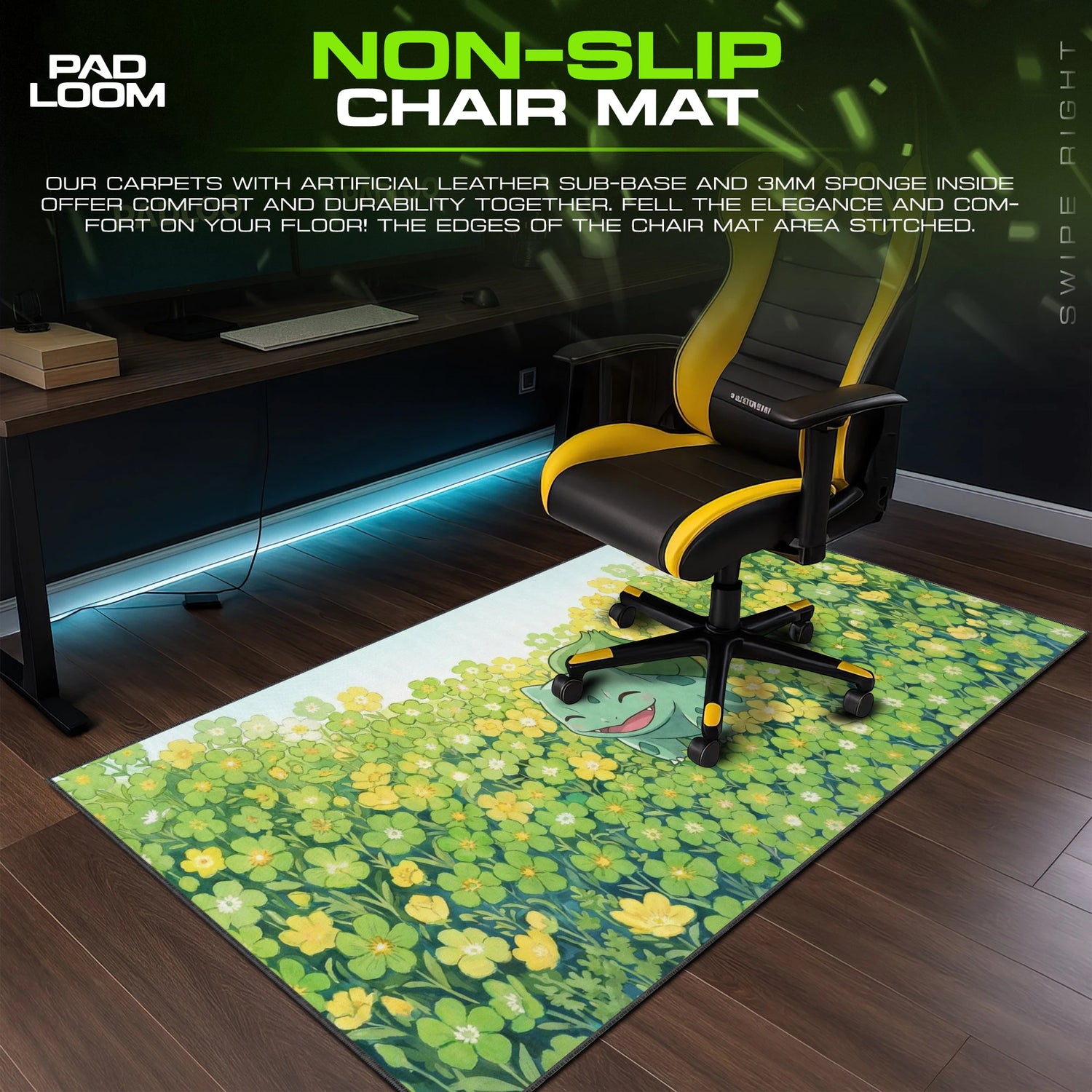 Bulbasaur Buttercup Meadow Mouse Pad - Pokémon Mat