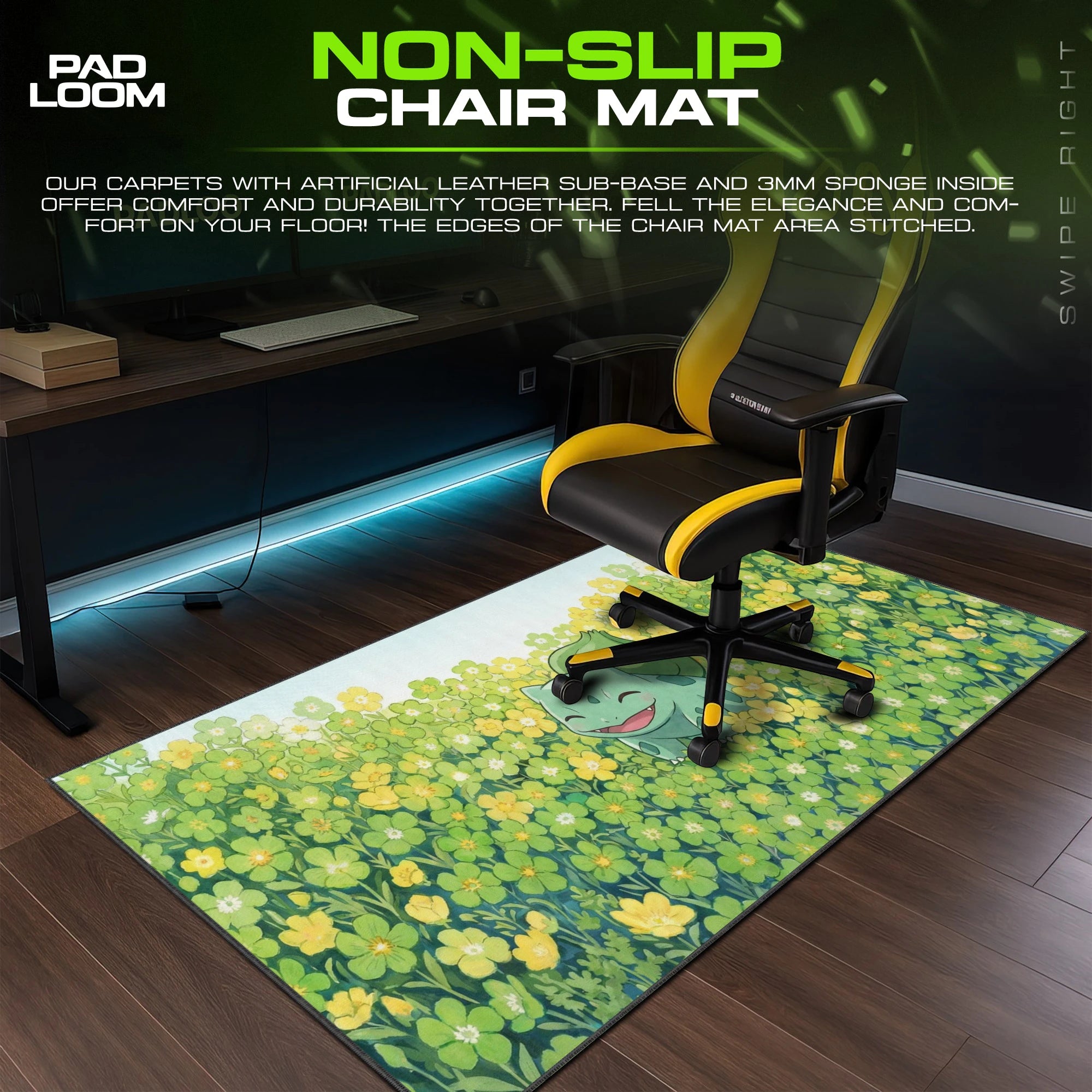 Bulbasaur Buttercup Meadow Mouse Pad - Pokémon Mat