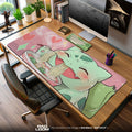 Bulbasaur Ramen Joy Mouse Pad, Pokémon Gaming Desk Mat Padloom