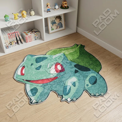 Bulbasaur Rug - Shaped Anime Area Rug
