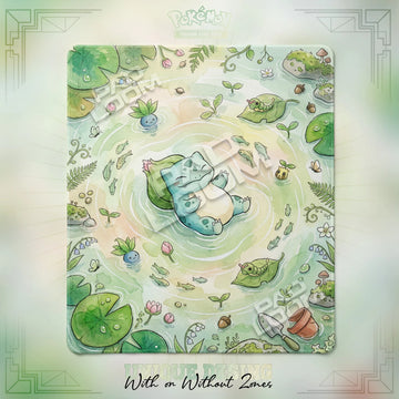 Bulbasaur Verdant 2-player Pokemon TCG playmat, 24x28 in duel mat design