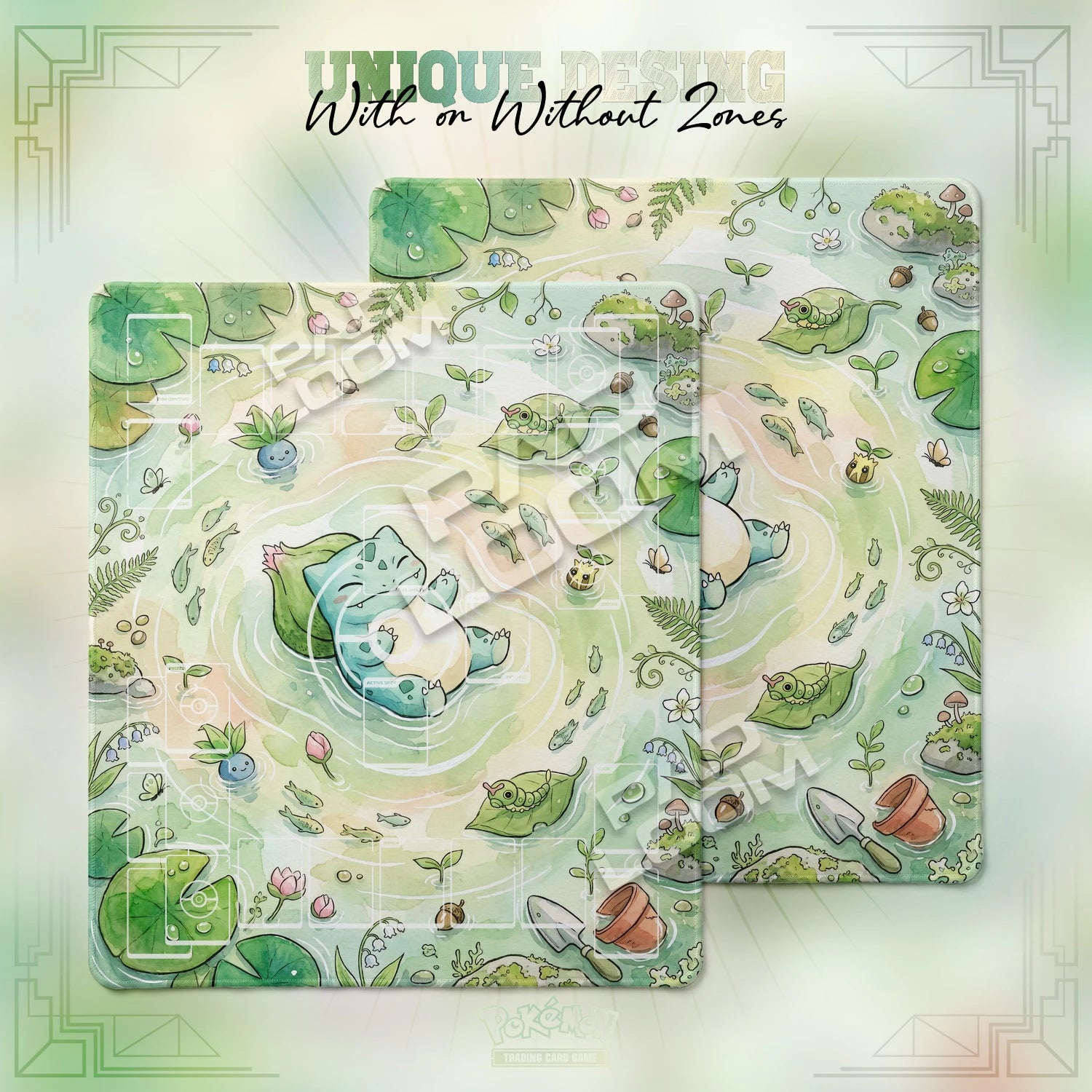 Bulbasaur Verdant Playmat - 2 Player Pokemon TCG Mat
