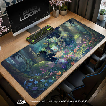 Bulbasaur Wildflower Path Mouse Pad - Pokémon Desk Mat