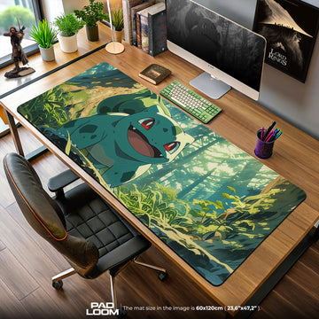 Bulbasaur Woodland Glow Mouse Pad, Pokemon Game Desk Mat