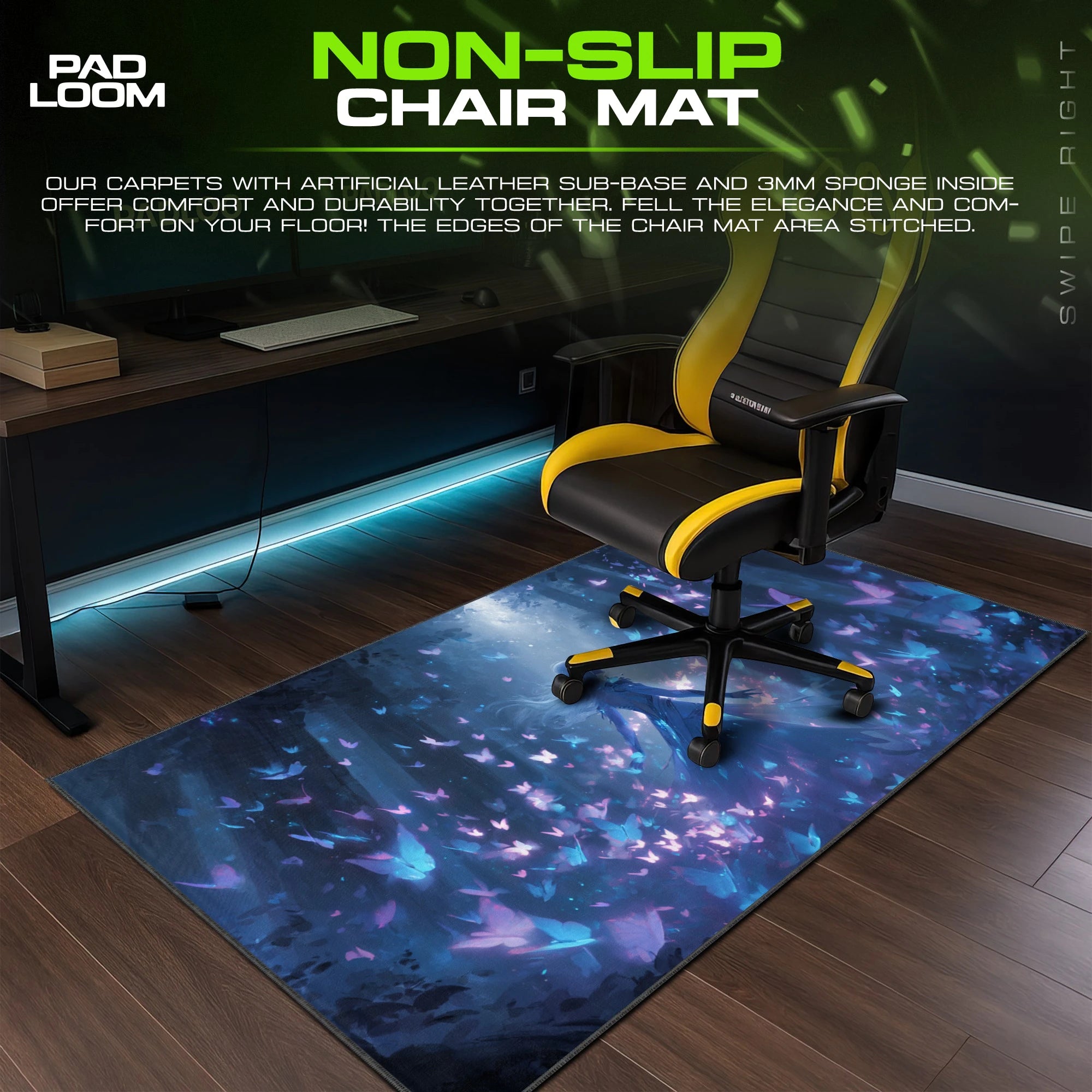Butterfly Glade Spirit Mouse Pad - Fantasy Desk Mat
