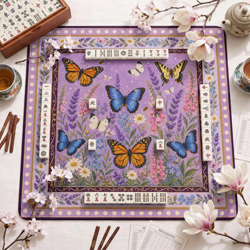 Butterfly Mahjong Mat – neoprene mah jongg table mat