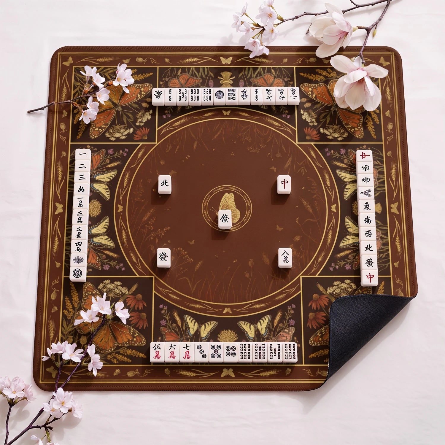 Butterfly Meadow Mahjong Mat - Mah Jongg Mat