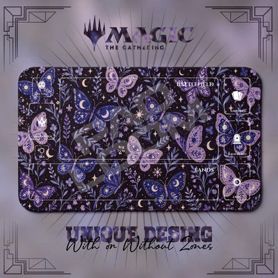Butterfly Moon Playmat - MTG Magic Mat