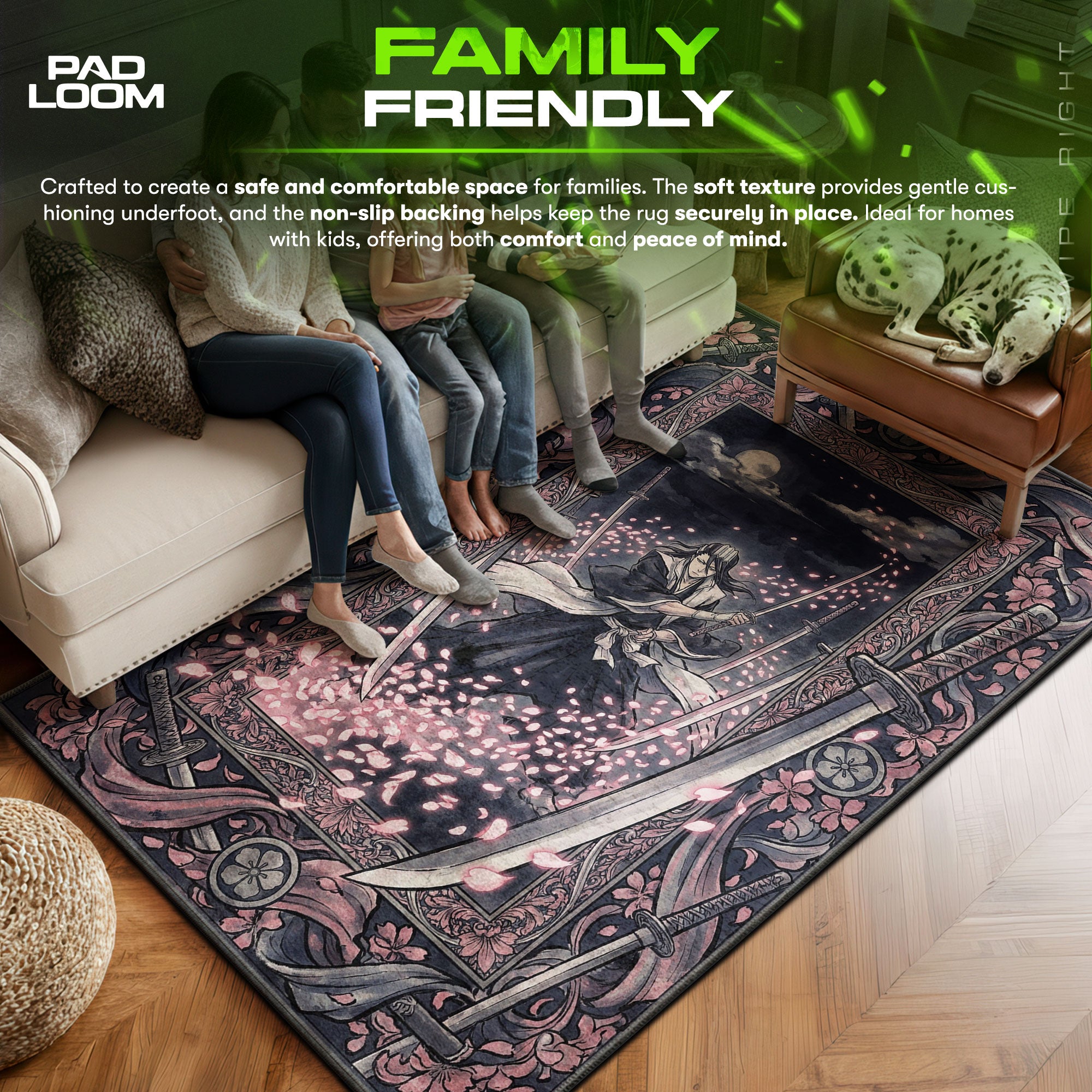 Byakuya Kuchiki Senbonzakura Rug - Bleach Chair Mat