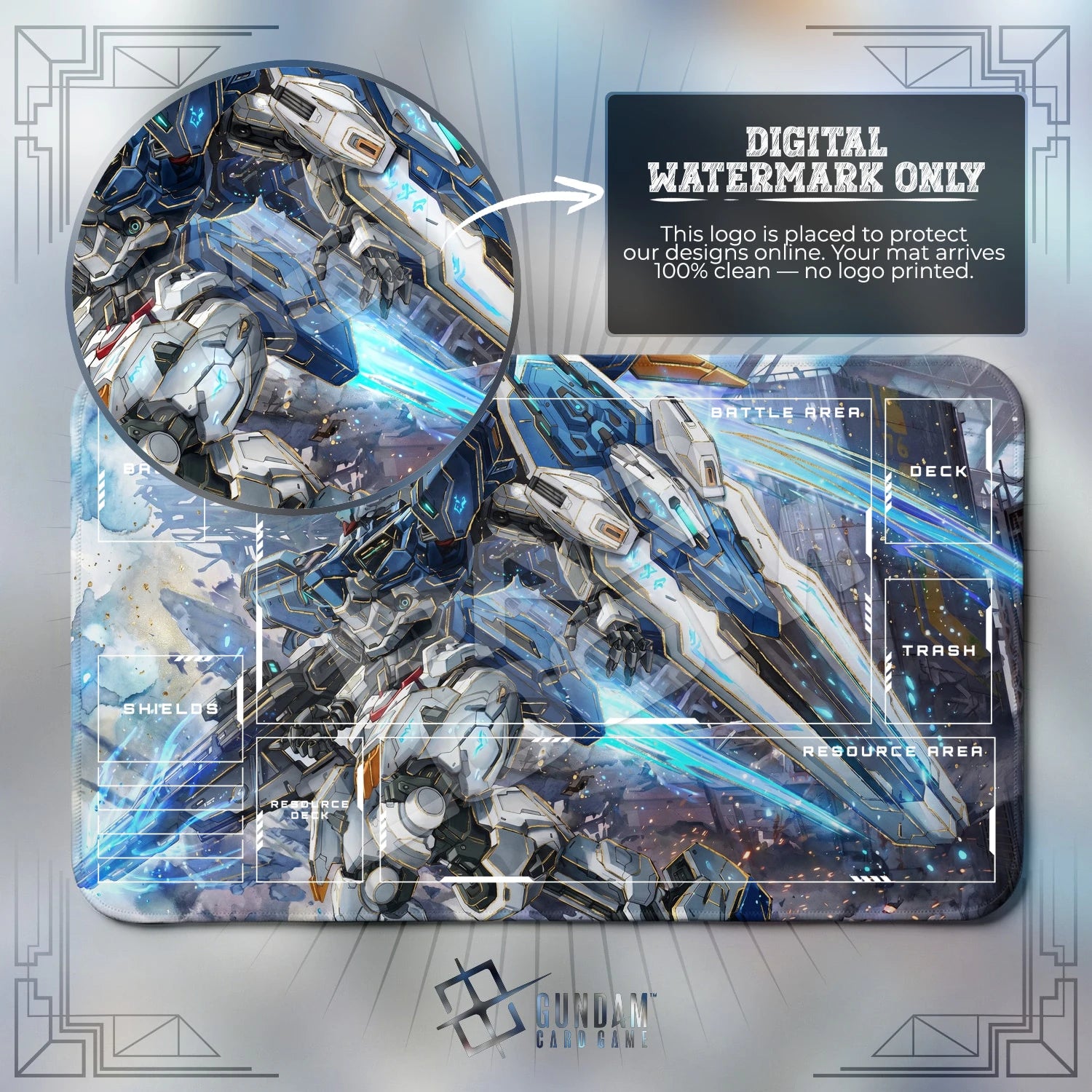 Calibarn Surge Playmat - Gundam TCG Card Game Mat