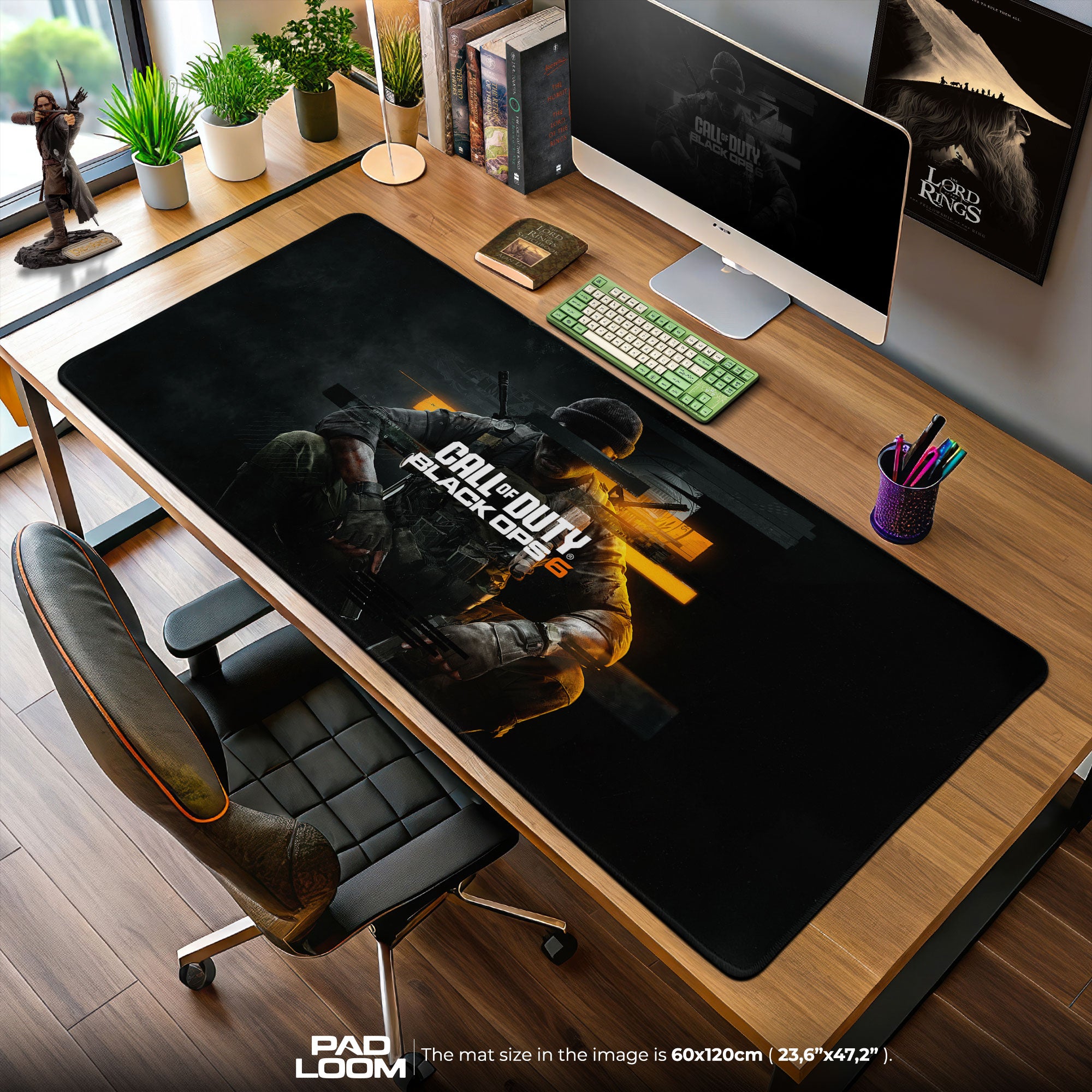 Call of Duty Mouse Pad, Black Ops 6 Soldier Gamer Desk Mat