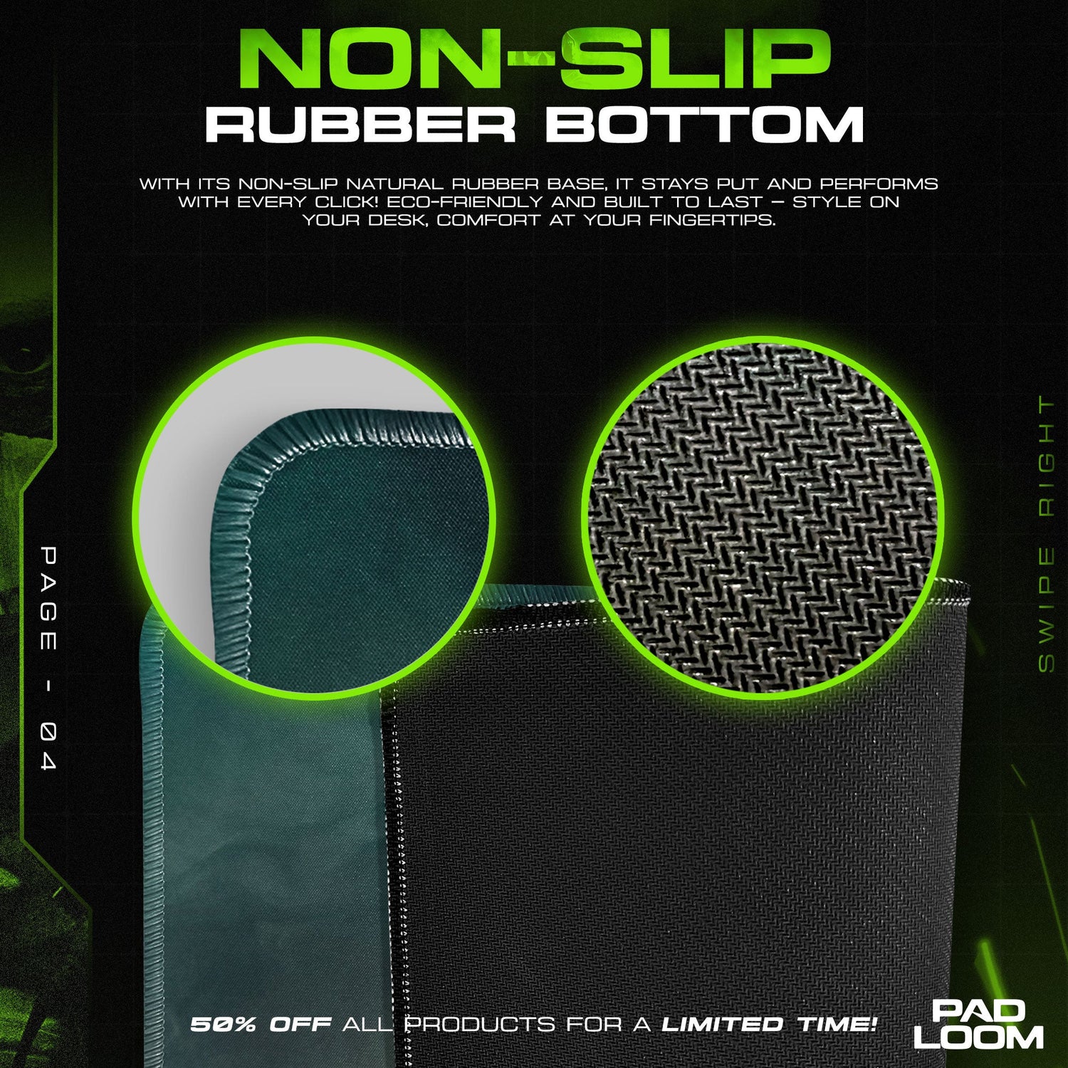 Call of Duty Mouse Pad, Black Ops Soldier Gamer Desk Mat Padloom